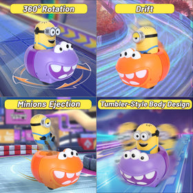 YOLOPARK Minions bumper car LED lights enhance night-time play