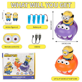 YOLOPARK Minions 2-pack bumper cars suitable for indoor and outdoor fun