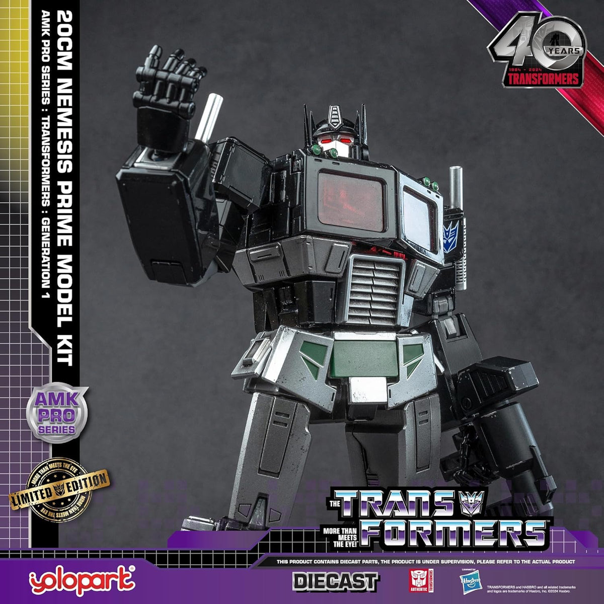 Premium diecast armor parts improve weight balance and handling