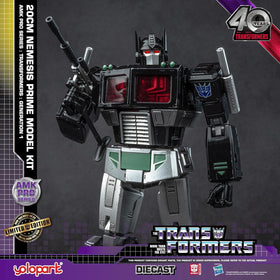 Highly articulated Nemesis Prime with versatile display options at 7.87 inches