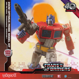 YOLOPARK Optimus Prime 40th anniversary collection fits in a curated display.