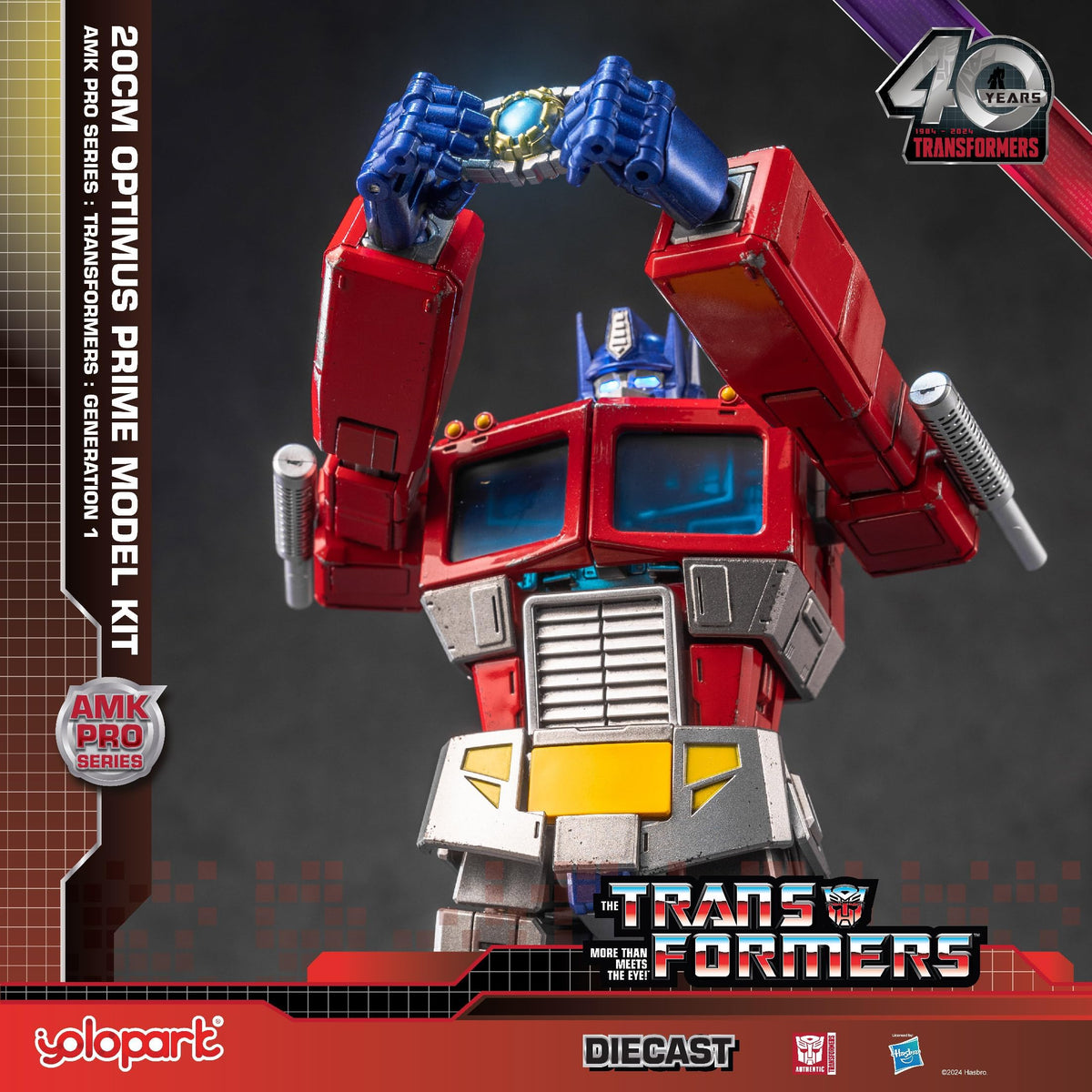 YOLOPARK Optimus Prime high articulation enables natural action poses.