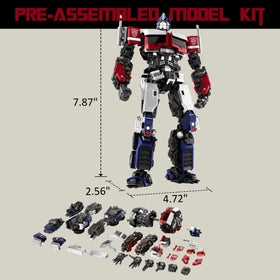 YOLOPARK Optimus Prime Energon Axe included for action-ready play.
