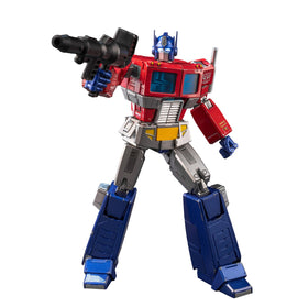 YOLOPARK Optimus Prime front view for dynamic display and shelf presence.