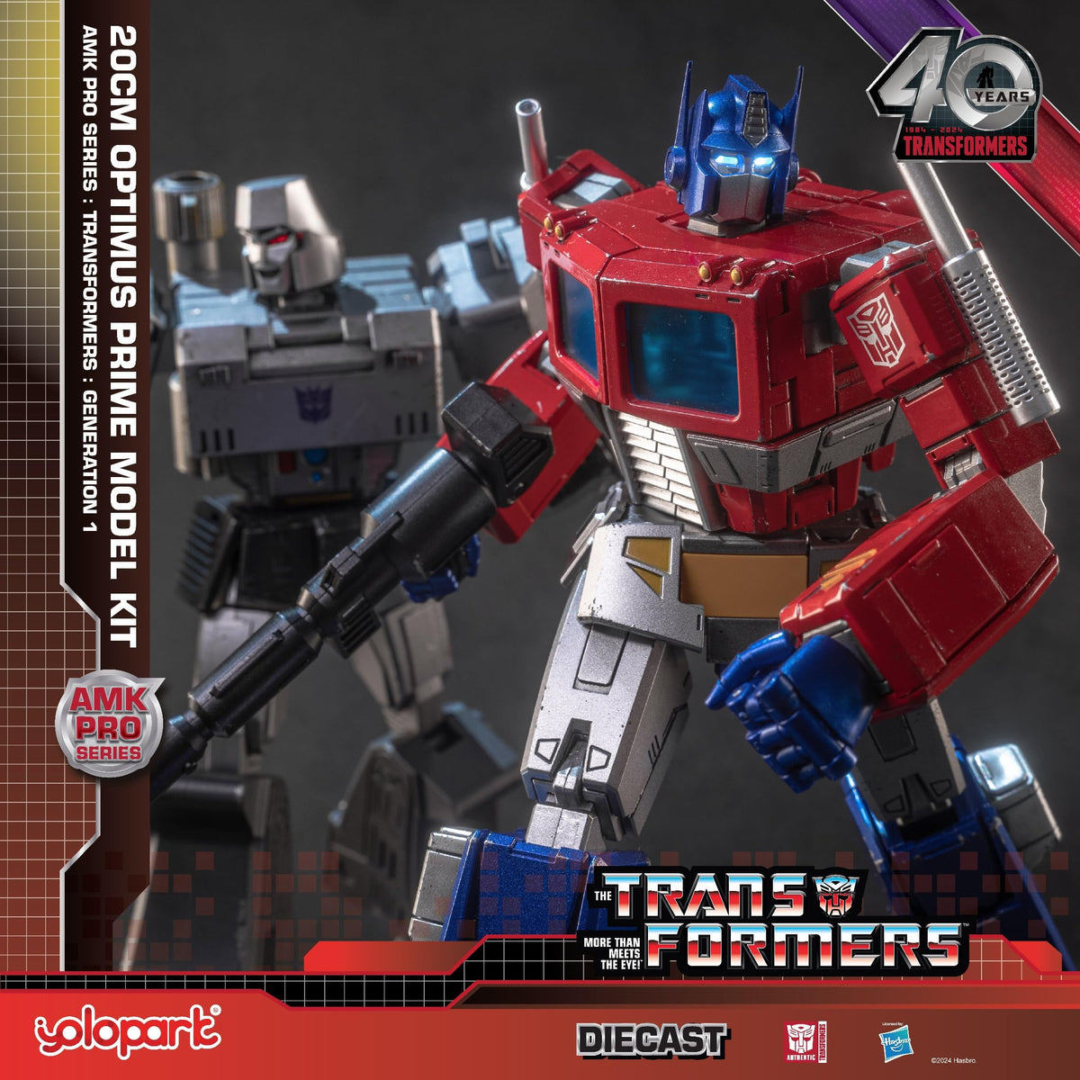 YOLOPARK Optimus Prime Matrix window reveal for interactive display.