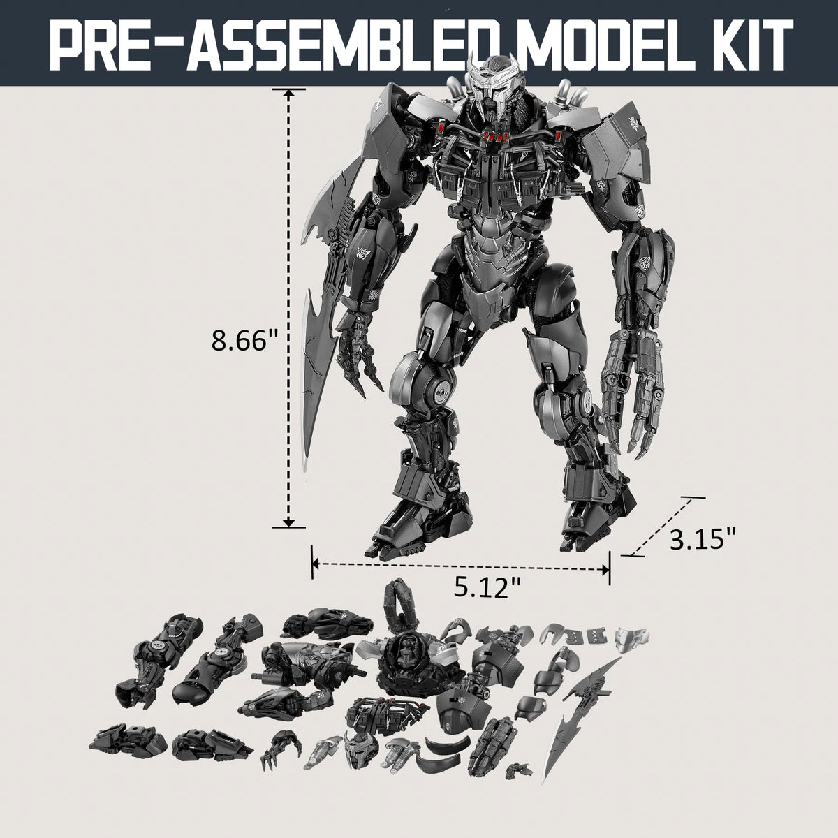 YOLOPARK Scourge figure accessories dark blade provide customizable battle-ready options.