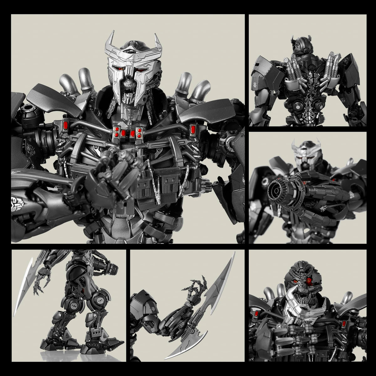 YOLOPARK Scourge figure face mask offers expressive display options.