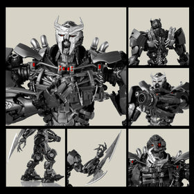 YOLOPARK Scourge figure face mask offers expressive display options.