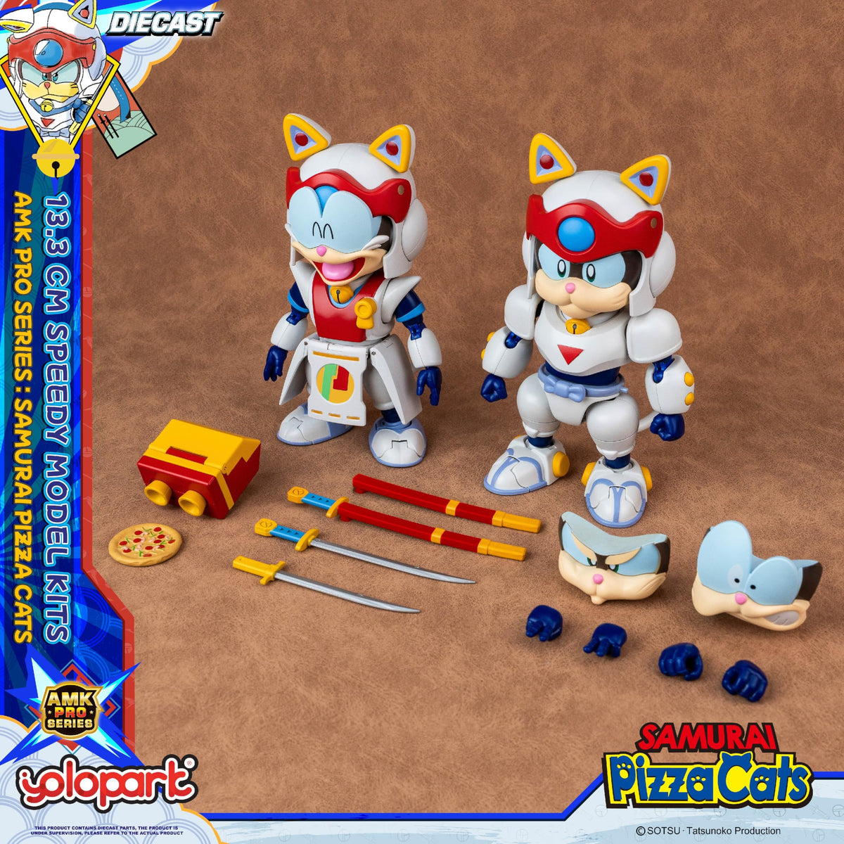 YOLOPARK Speedy samurai armor figure ready for dynamic display and poseable storytelling.