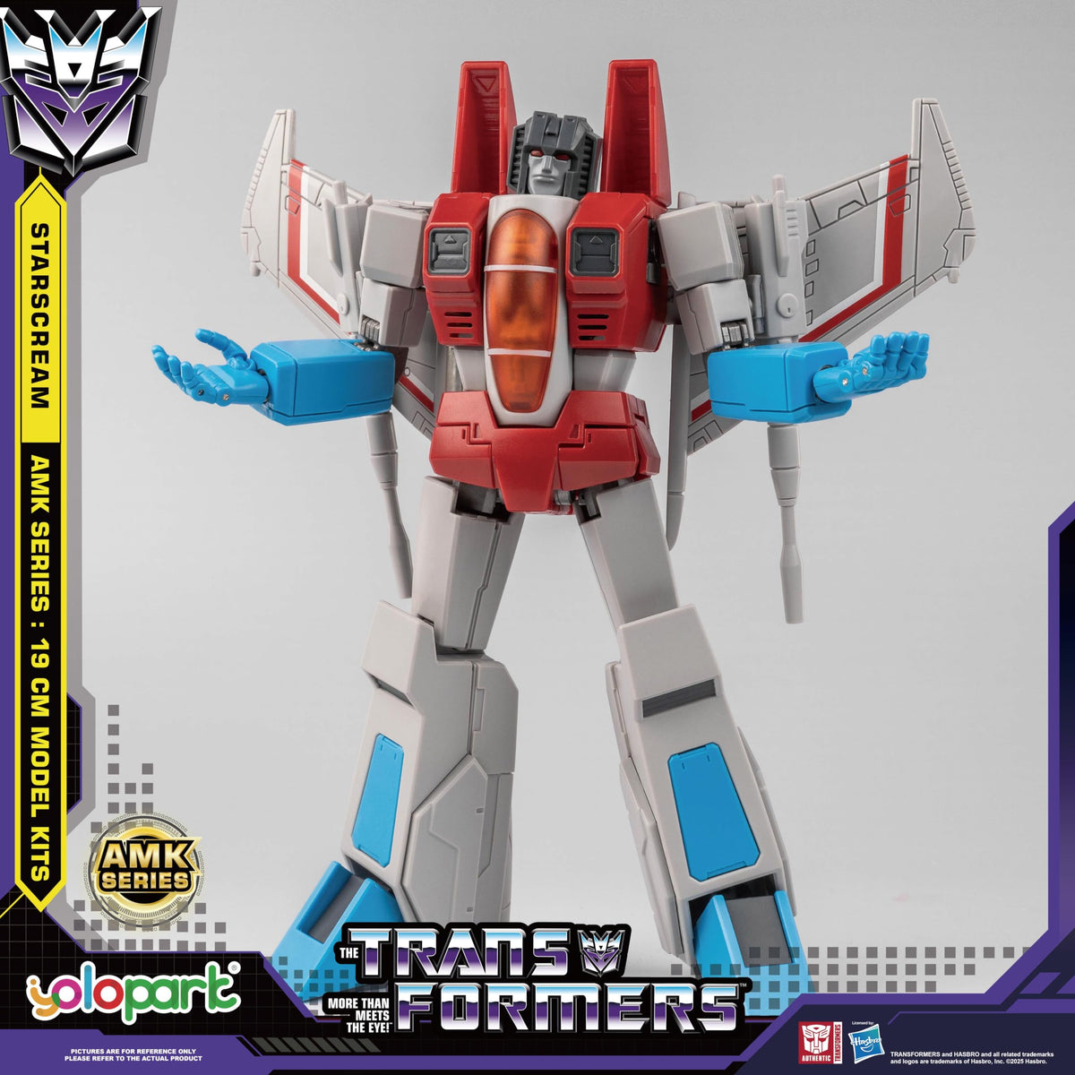 YOLOPARK Starscream ABS material detail with durable build.