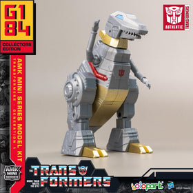 YOLOPARK Grimlock figure with sturdy build and jaw motion