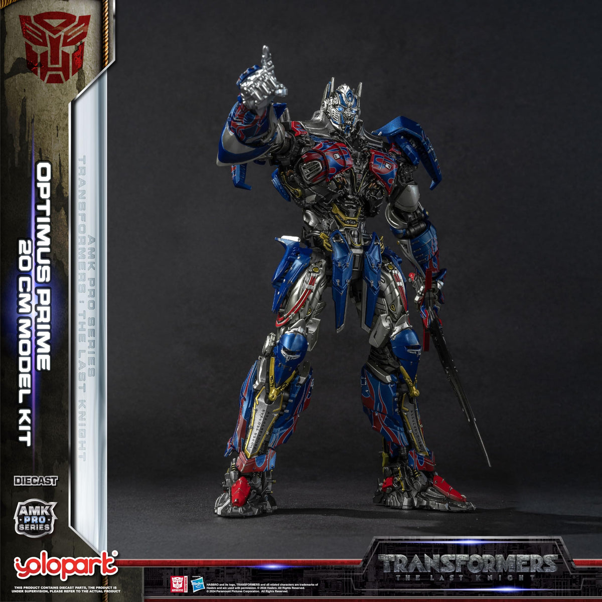 YOLOPARK Back stand with Energon base supports balanced posing