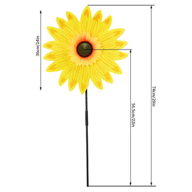 Yolyoo sunflower wind spinner garden outdoor for eye-catching backyard decor.