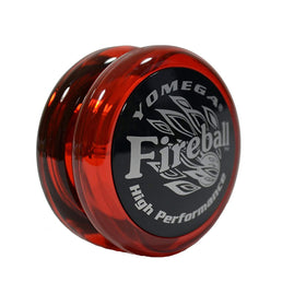 Yomega Fireball blue in motion for advanced looping and string tricks.