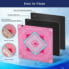 YOMEYOT mahjong mat non-slip surface stays in place