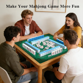YOMEYOT mahjong table mat in dark green for a focused game.