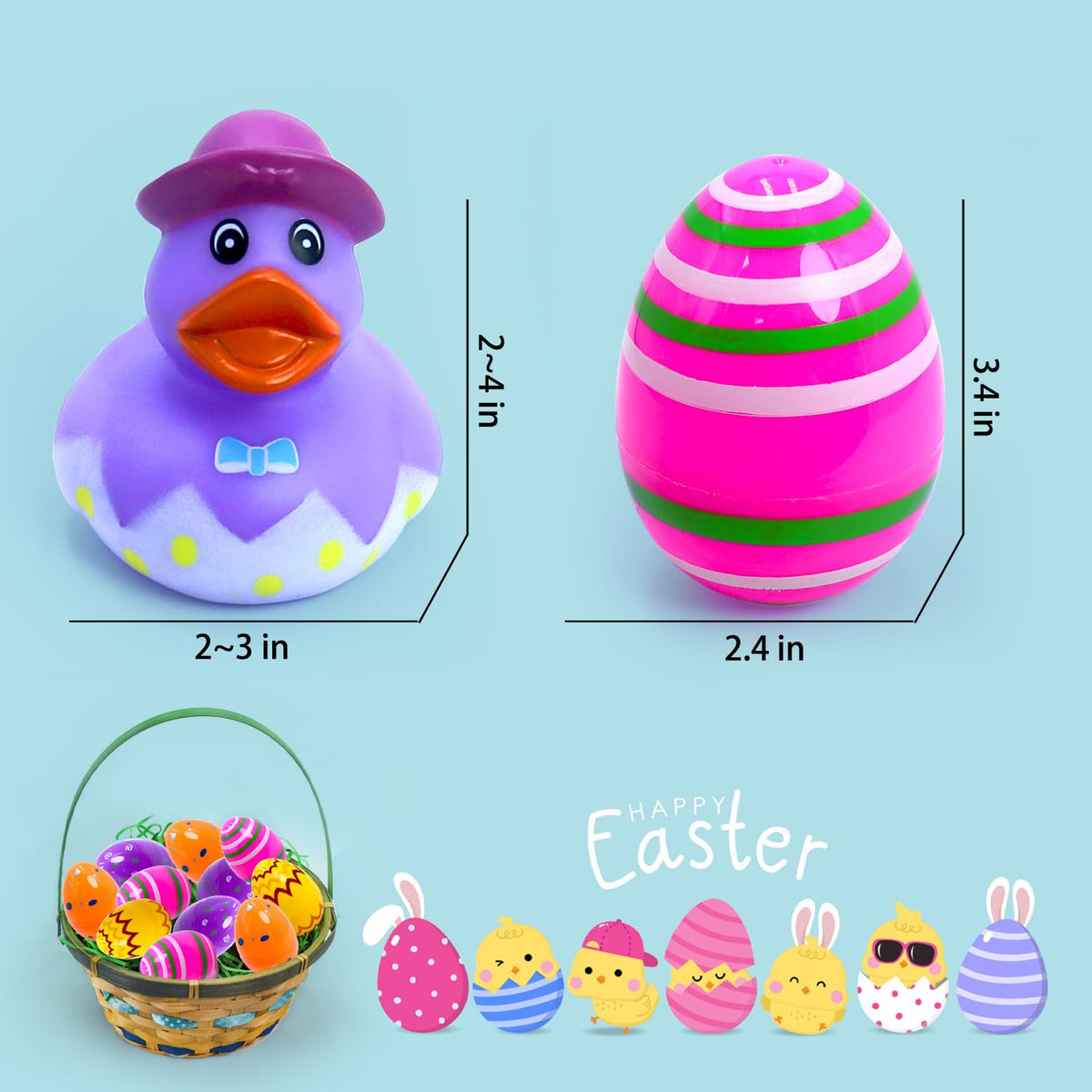 Yomwet bath time ducks: 2.16-inch ducks for small hands