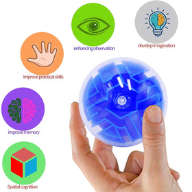 Yomwet brain teaser ball green, compact maze for classroom rewards.