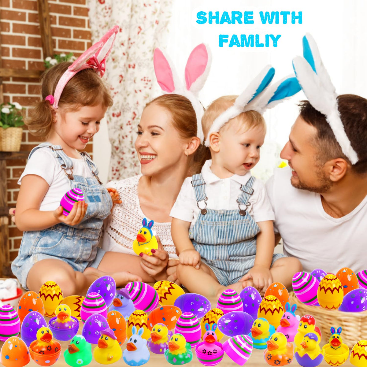 Yomwet rubber ducks: 12 bunny ducks for imaginative tub adventures