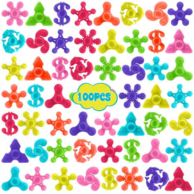 Yomwig 100-piece mini fidget spinner pack with colorful variety