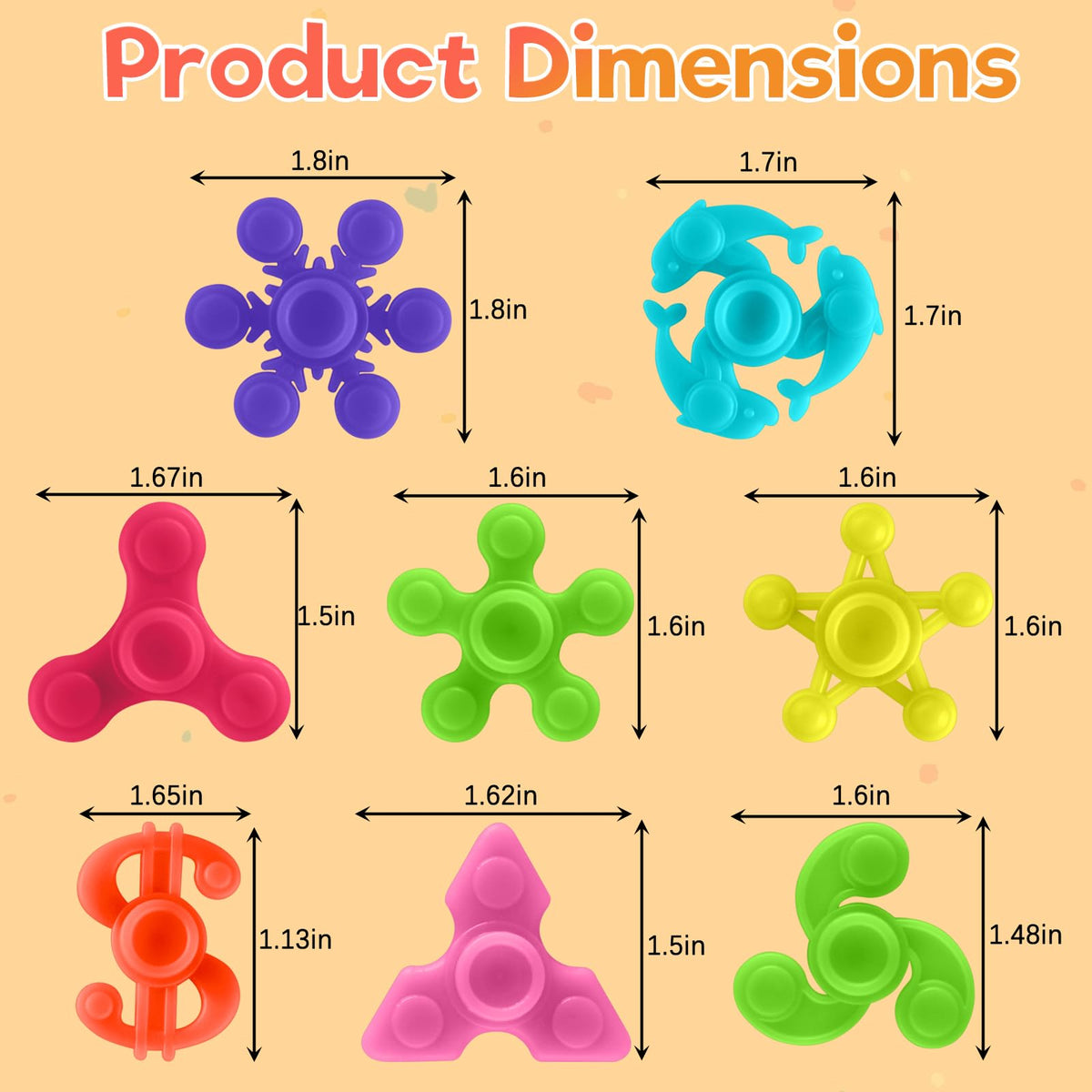 Yomwig spinner with rounded edges for finger safety