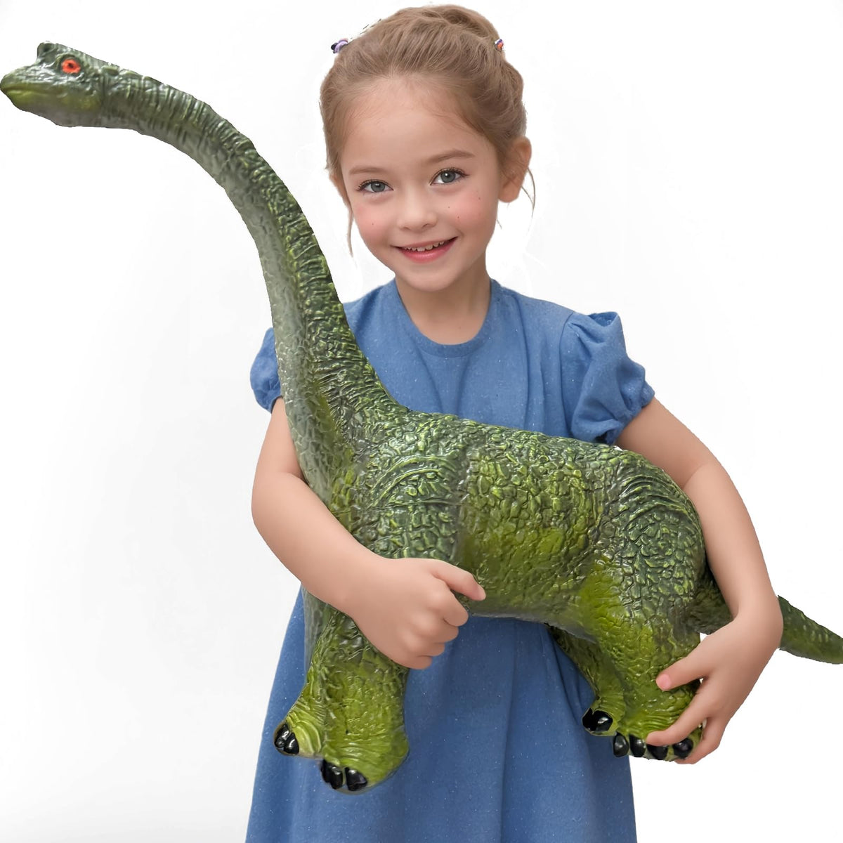 YONGJULE Big Brachiosaurus 32-inch dinosaur toy for imaginative play.