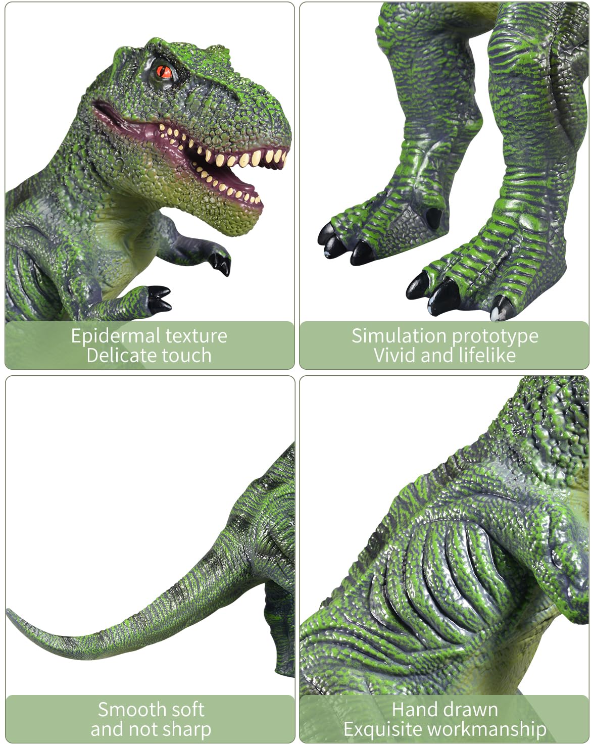 YONGJULE inflatable dinosaur stands upright for active play