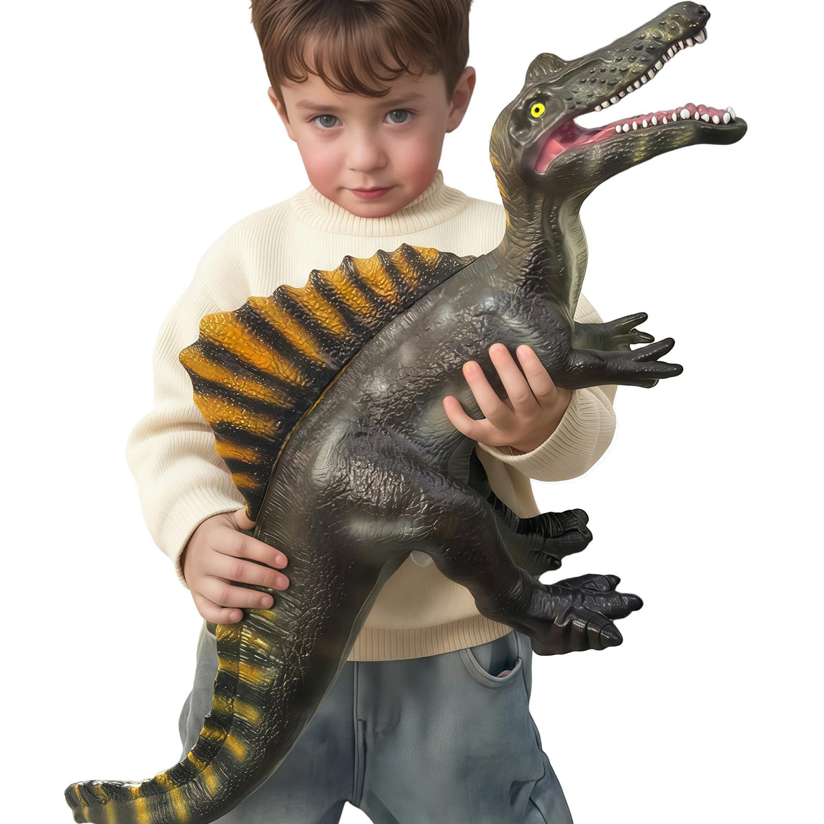 YONGJULE Spinosaurus 29in full dino for dramatic imaginative play.