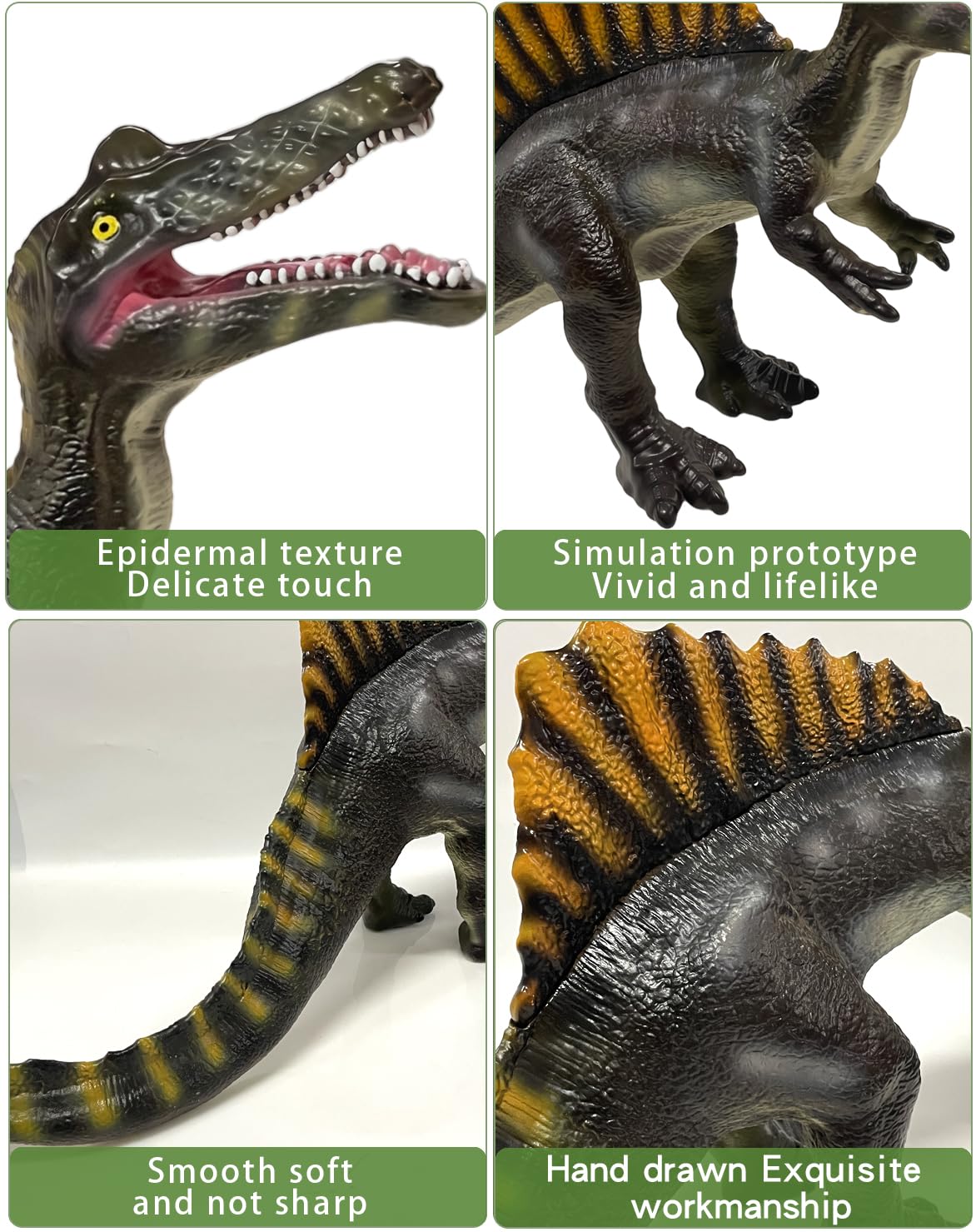 Kids engage in active play with YONGJULE Spinosaurus.