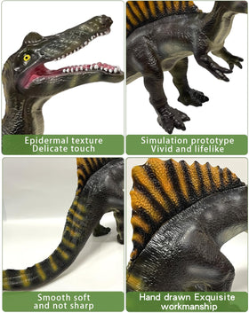 Kids engage in active play with YONGJULE Spinosaurus.
