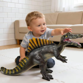 BPA-free and durable materials ensure safe play with YONGJULE Spinosaurus.