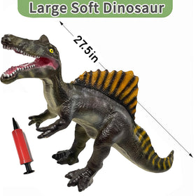Close-up texture detail on YONGJULE Spinosaurus for realistic feel.