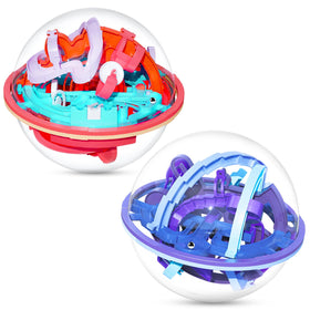 YongnKids 2-pack large 3D maze ball puzzle with bright colors for focused play