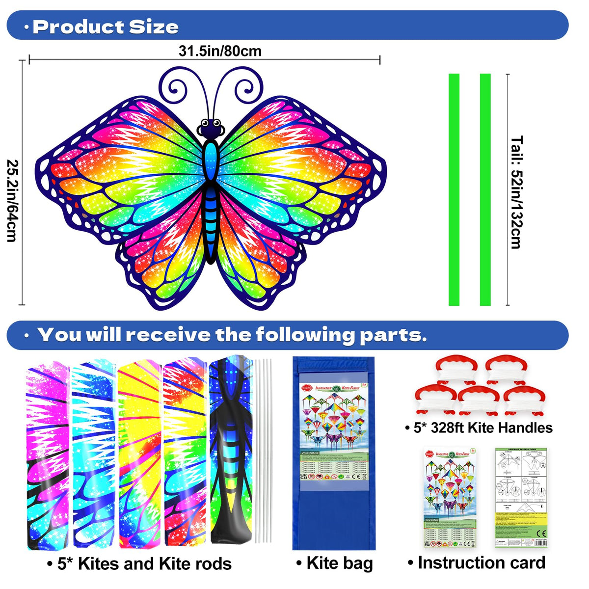 YongnKids butterfly kite on beach, ideal for park or seaside play.