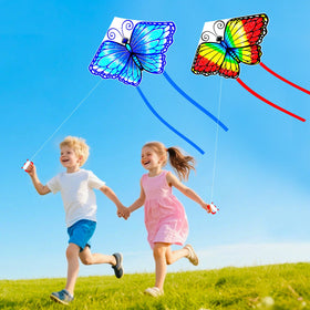 YongnKids butterfly kite collection, five designs displayed for choice and imagination.