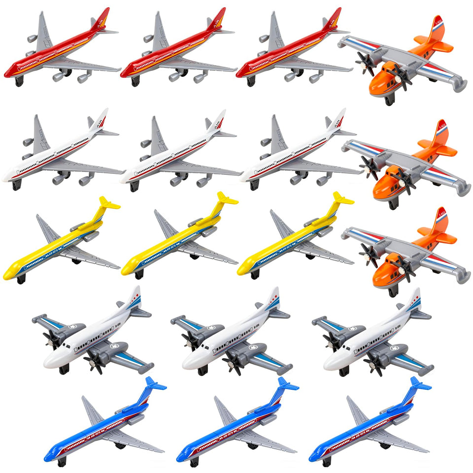 YongnKids diecast airplanes 18-pack for imaginative toddler play