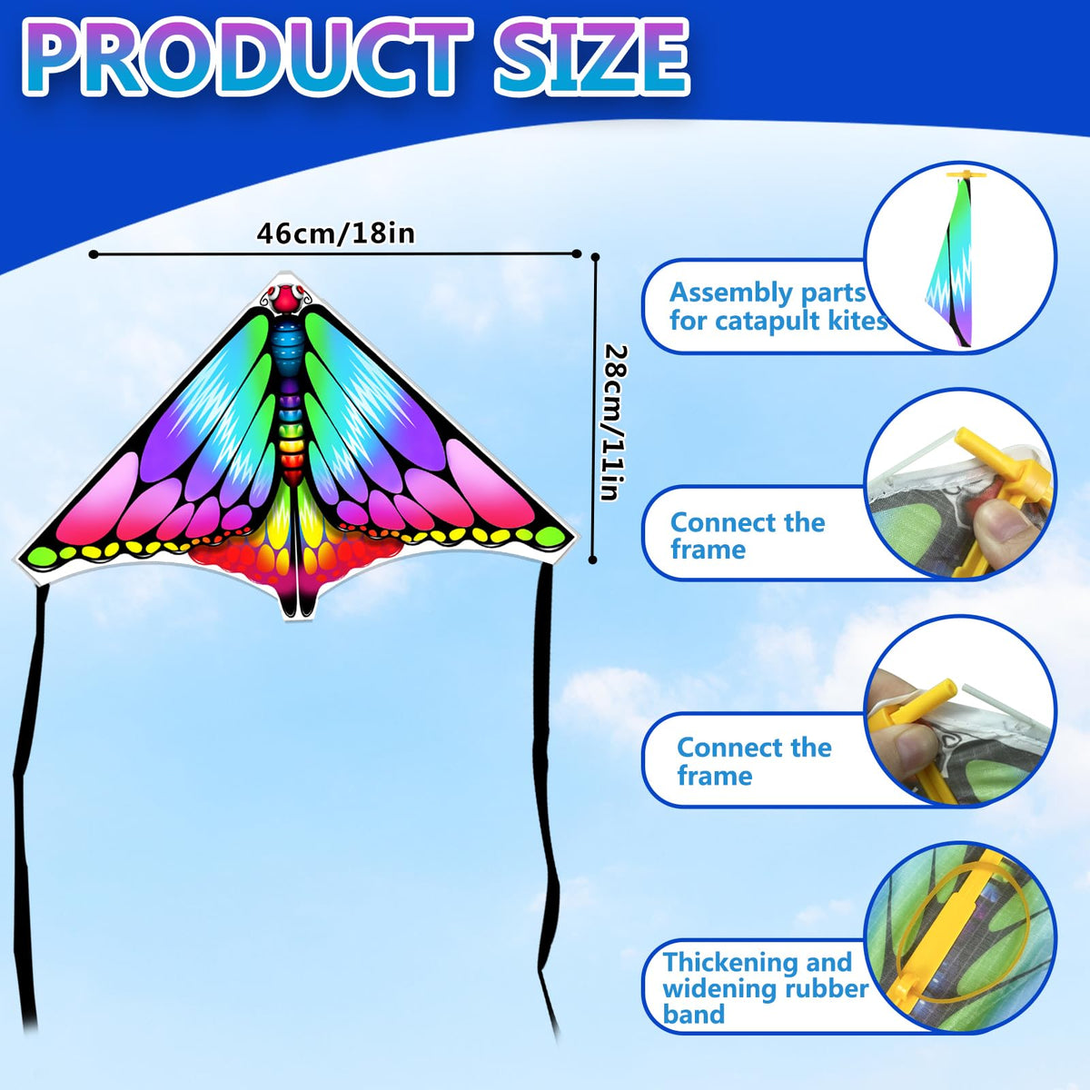 YongnKids finger launcher kite in action enabling simple flight.