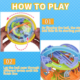 YongnKids kid rotating maze ball during play promotes concentration.