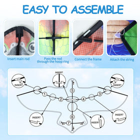 Durable YongnKids parrot kite fabric withstands repeated outdoor use