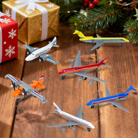 YongnKids miniature aircraft with wheels roll easily for desks and tables