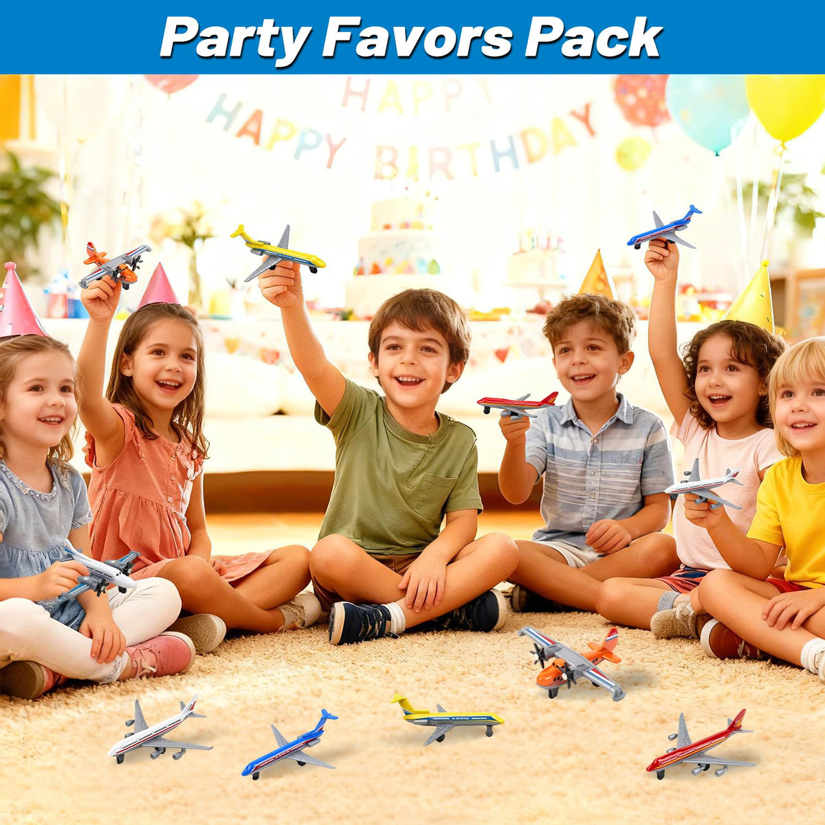 YongnKids party-favor airplanes boost birthday decor and classroom treasure boxes