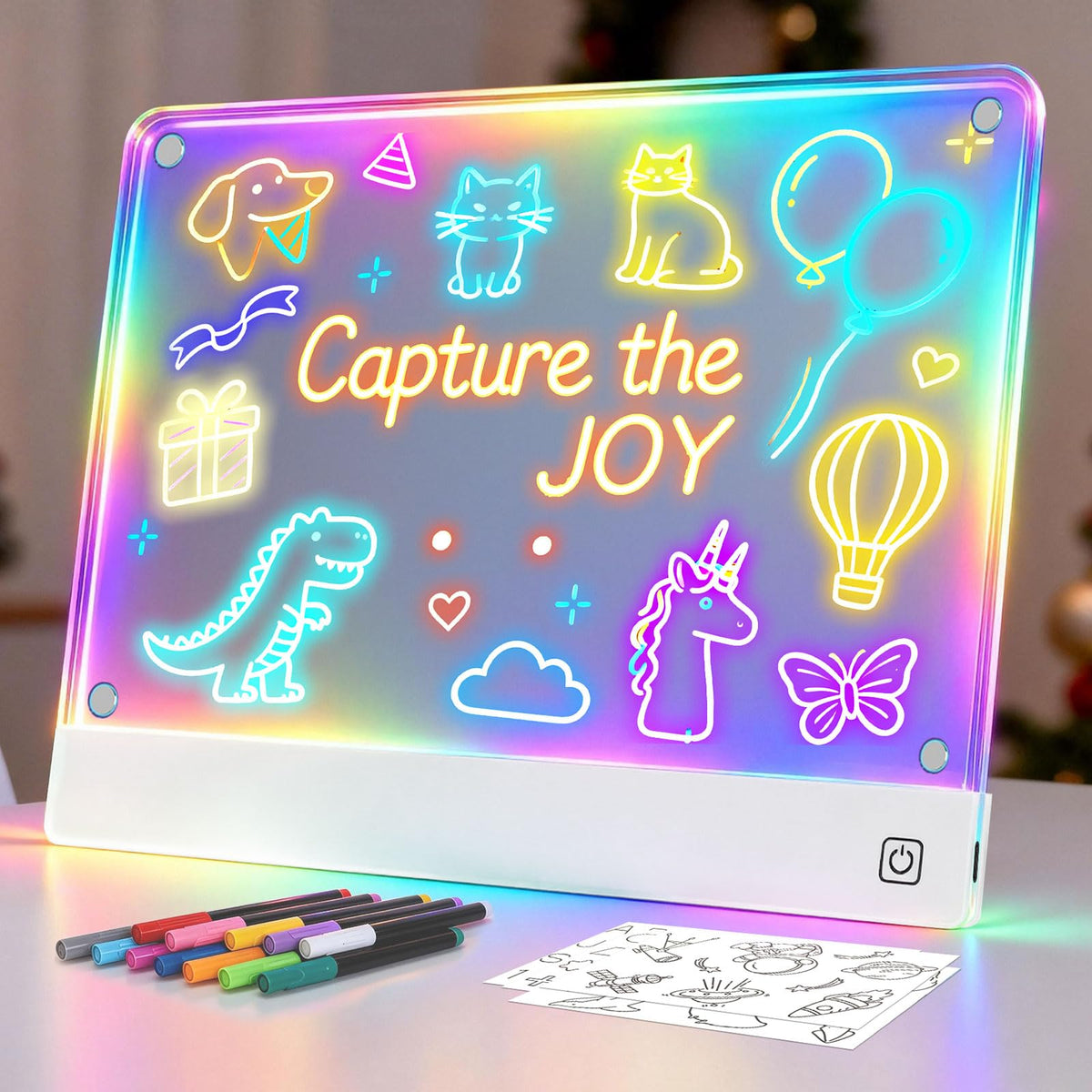 YONHAN Lumi Board with magnetic tracing setup for mess-free drawing and guided practice.