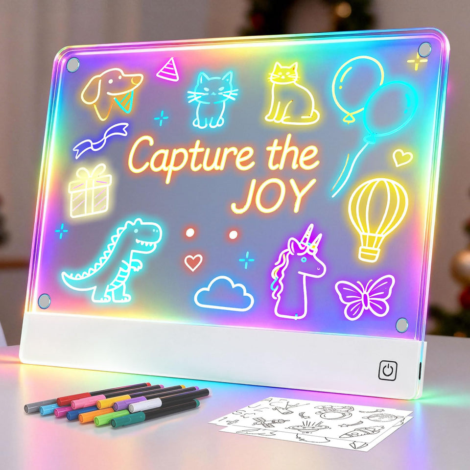 YONHAN Lumi Board with magnetic tracing setup for mess-free drawing and guided practice.