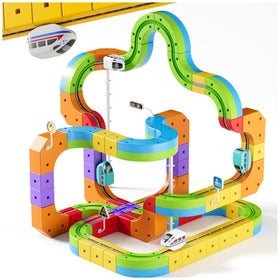 YOOIU Infinity Racer cube track assembly enhances creative building and fine motor skills.