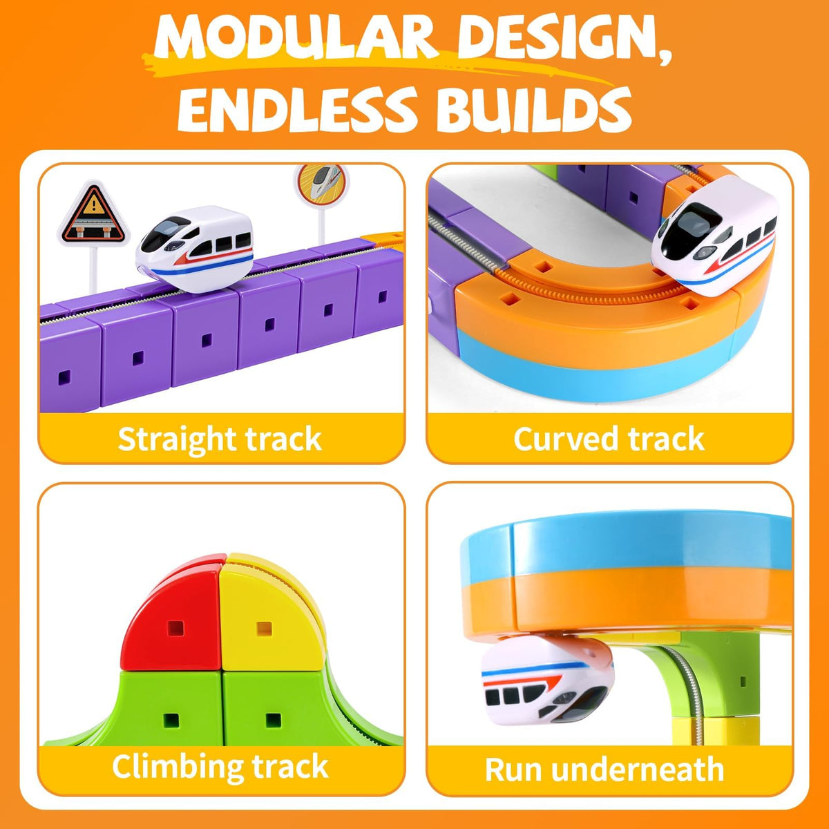 YOOIU Infinity Racer motorized engine powers exciting, kid-friendly play sessions.