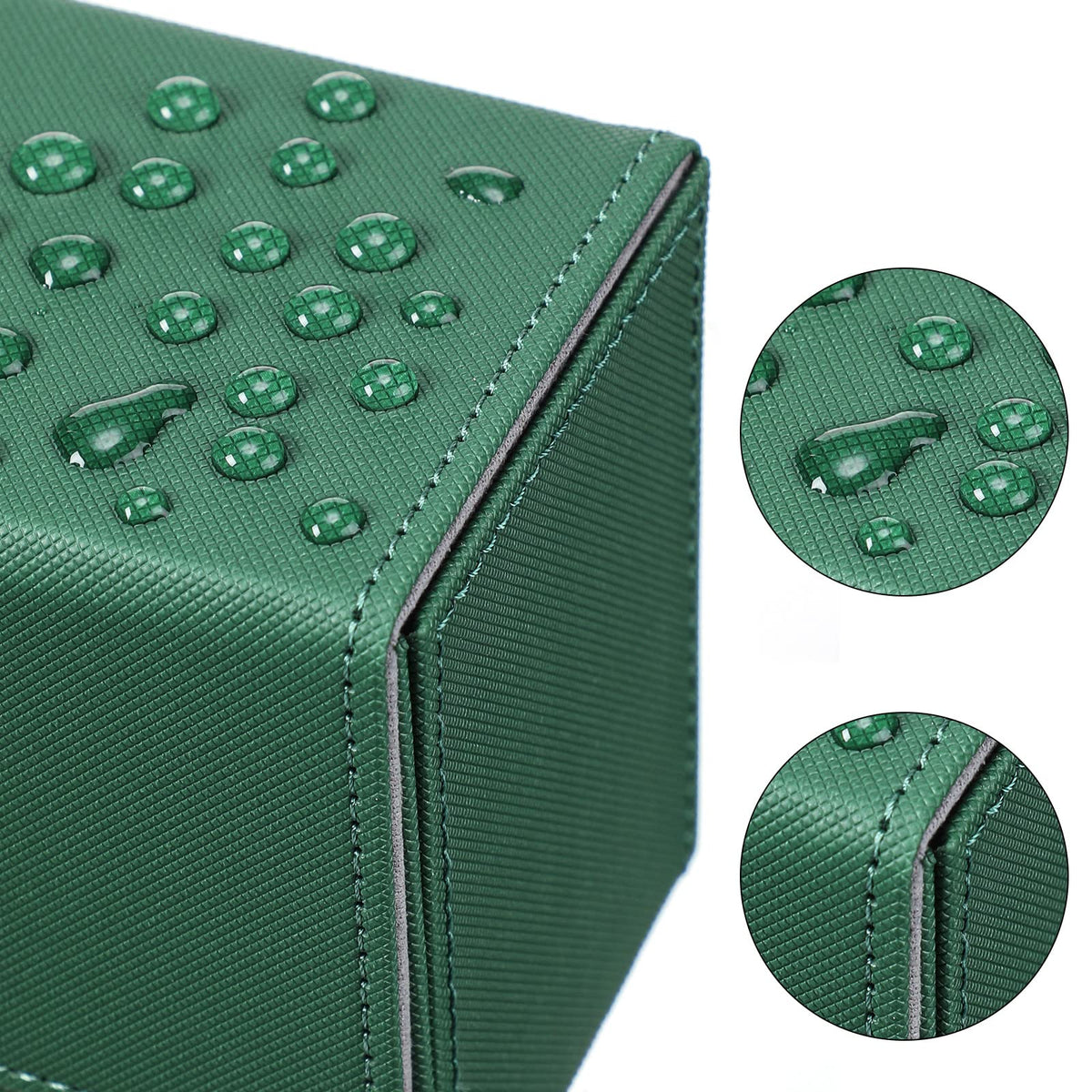 Yookeer leather deck box blue durable design protects trading cards during transit