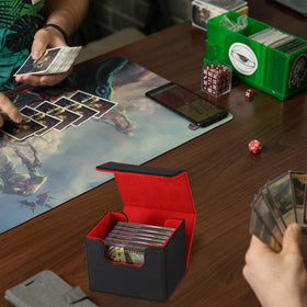 Yookeer leather deck box color variety helps sorting collections.