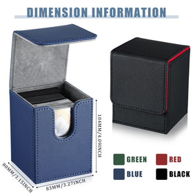 Yookeer leather deck box front-cover hardback strengthens card protection