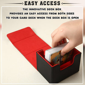 Yookeer leather deck box close-up non-slip surface for easy handling.