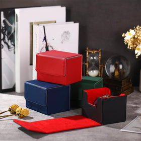 Yookeer leather deck box sturdy PU leather resists scratches.